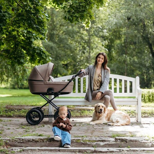 Tinynord Active vankrikomplekt Praline Beige, Onyx Brown - Tinynord