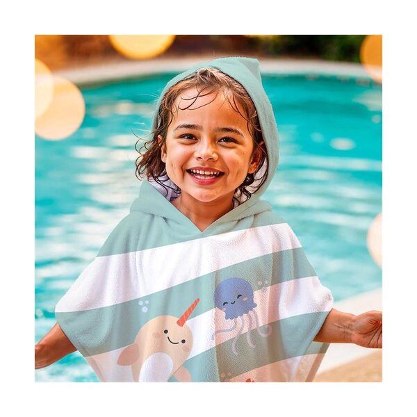 Miniland kapuutsiga vannirätik 65x65 - Miniland