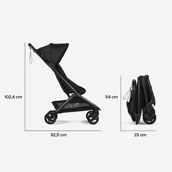 Bugaboo Butterfly 2 buggy Black/Desert Taupe - Bugaboo