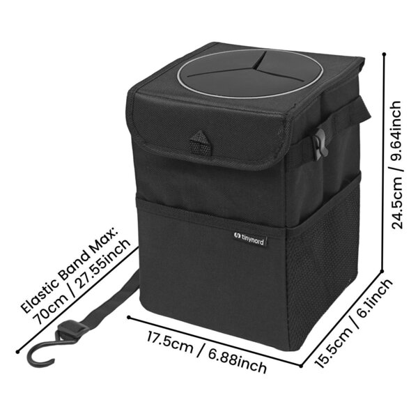 Tinynord prügikast autosse 25x16x15cm - Tinynord