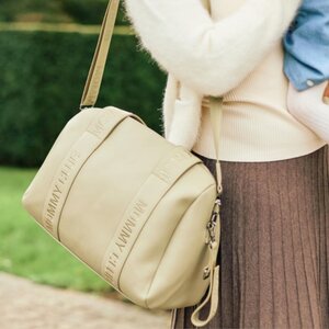 Childhome tarvikute kott Mommy Club Signature Vegan Leather Green - Childhome