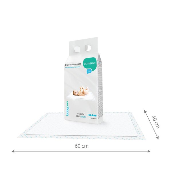 BabyOno ühekordsed aluslinad 40x60cm, 10tk - BabyOno