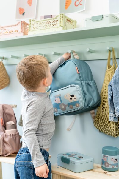 Done by Deer laste seljakott 7.5 L,Tiny farm Blue - Done by Deer