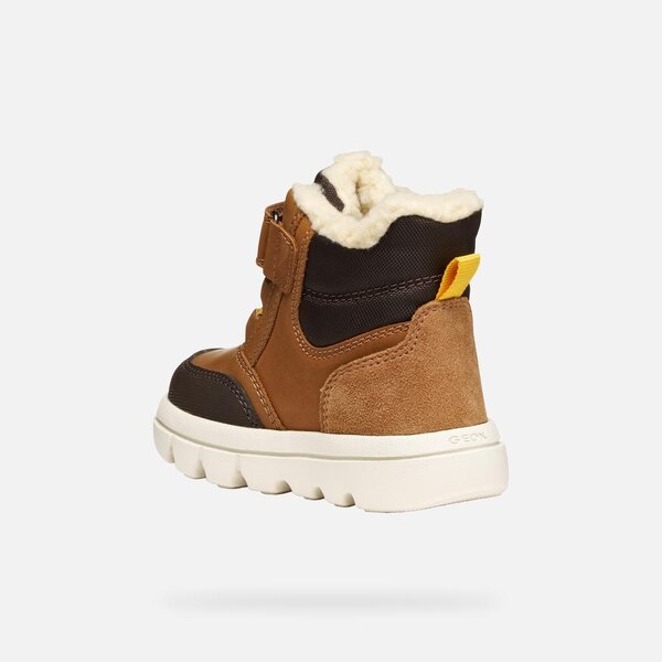 Geox saapad B willaboom Tobacco/Dk Brown - Geox