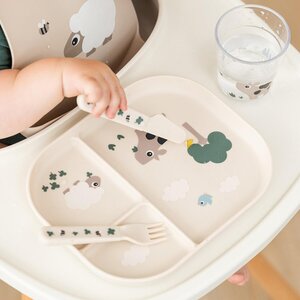 Done by Deer söögiriistade komplekt Foodie Tiny farm Sand - Done by Deer