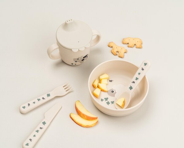 Done by Deer söögiriistade komplekt Foodie Tiny farm Sand - Done by Deer