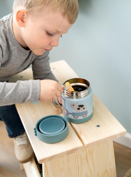 Done by Deer toidutermos 300ml, Tiny farm Blue - Done by Deer