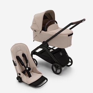 Bugaboo Dragonfly 2in1 vankrikomplekt Black/Desert Taupe - Bugaboo