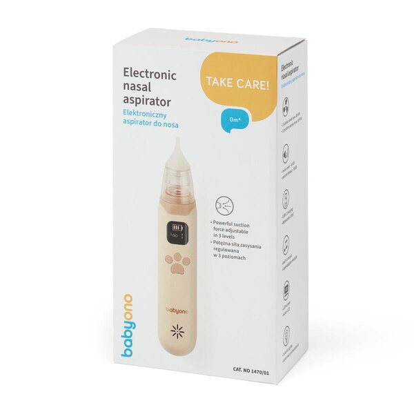 BabyOno elektriline ninaaspiraator Beige - BabyOno