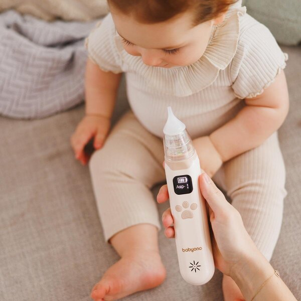 BabyOno elektriline ninaaspiraator Beige - BabyOno