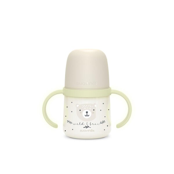 Suavinex sangadega joogipudel 150ml, (6+kuud) Wild & Free Grey - Suavinex