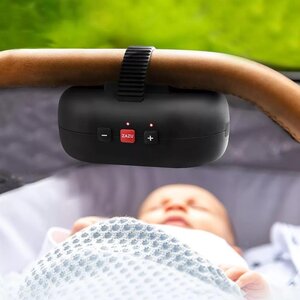 Zazu ROBBY Baby rocker with cry sensor Black - Fehn