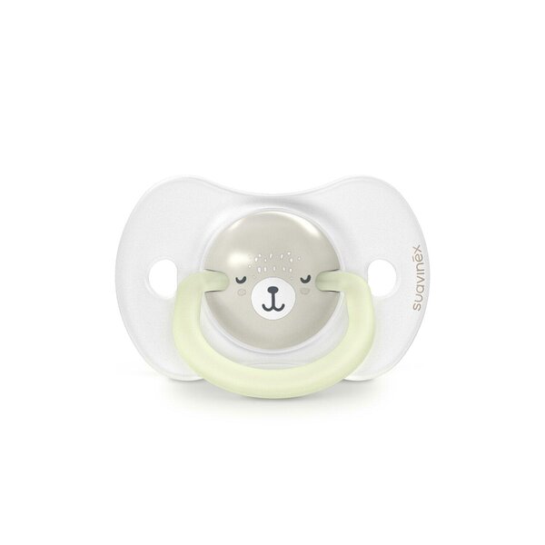 Suavinex sümmeetriline silikoonlutt 2tk, (6-18kuud) Wild & Free Grey - Suavinex