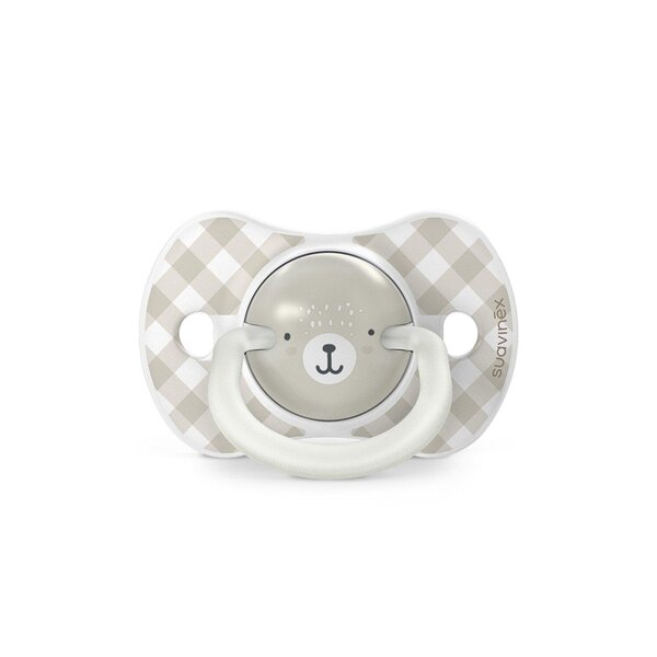 Suavinex sümmeetriline silikoonlutt 2tk, (6-18kuud) Wild & Free Grey - Suavinex