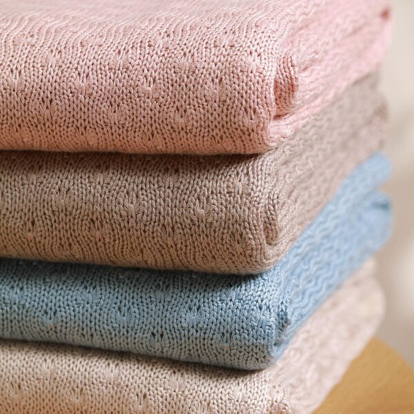 BabyOno kootud bambustekk 75x100cm, Blue - BabyOno