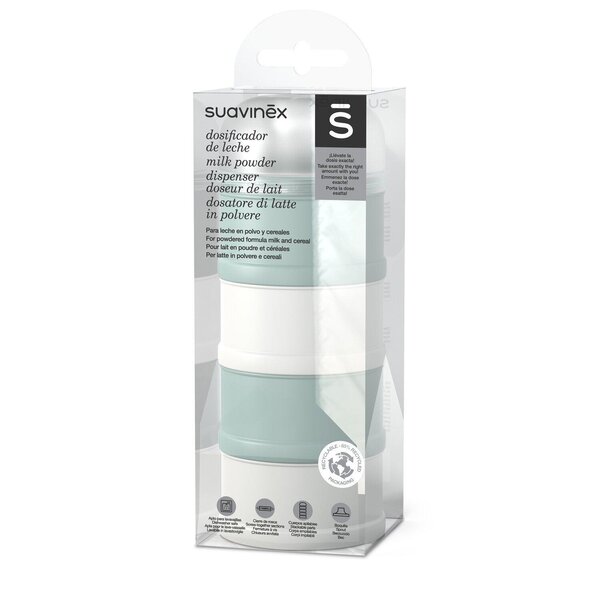 Suavinex milk powder dispenser Bonhomia Green - Suavinex