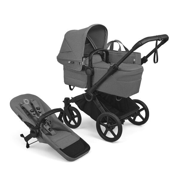 Bugaboo Donkey 6 Duo vankrikomplekt Moon Grey - Bugaboo