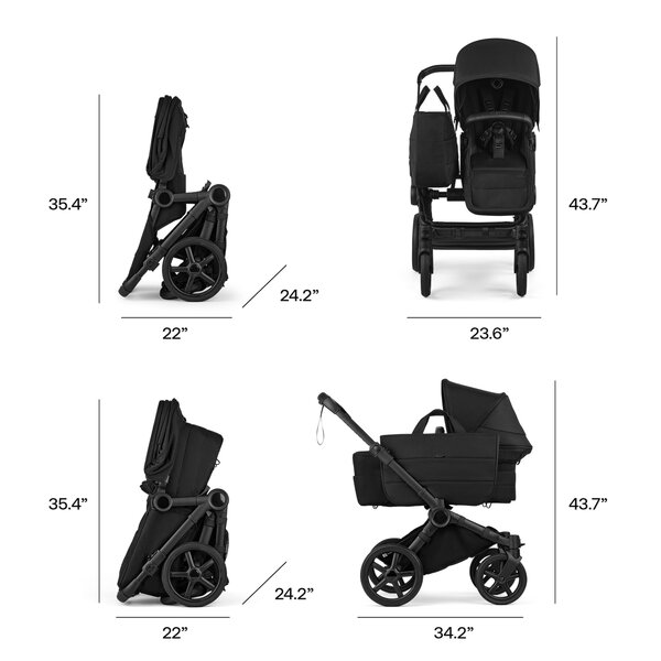 Bugaboo Donkey 6 kaksikute vanker Fern Green - Bugaboo