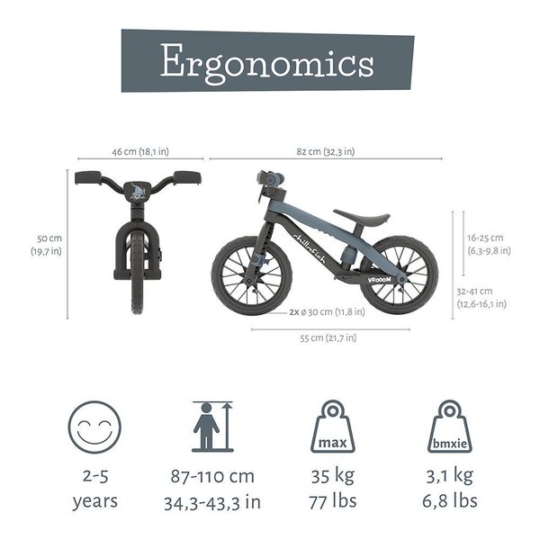 Chillafish BMXie Vroom jooksuratas Anthracite - Chillafish