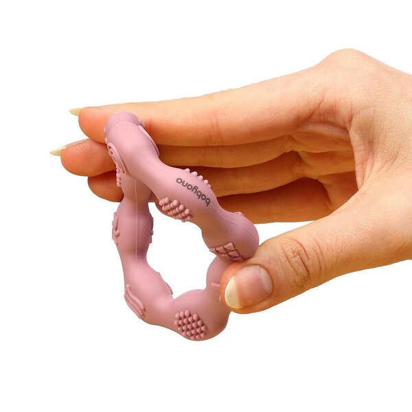 BabyOno silikoonist närimisrõngas Ring Beige - BabyOno