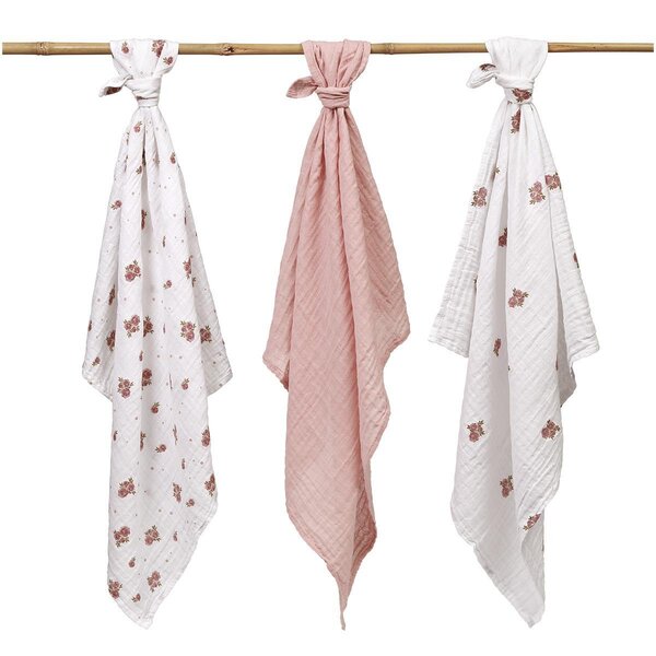 BabyOno Muslin diapers super soft Rose - BabyOno