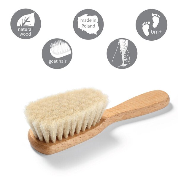BabyOno Brush with natural bristles - BabyOno
