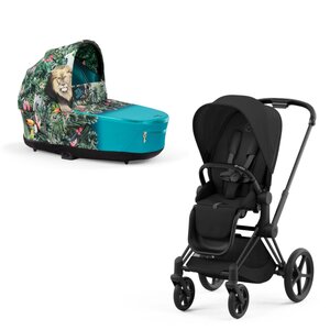 Cybex Priam V4 stroller set Khaled-Sepia Black, Frame Matt Black - Cybex